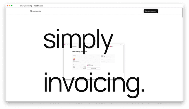 needinvoice.com website preview